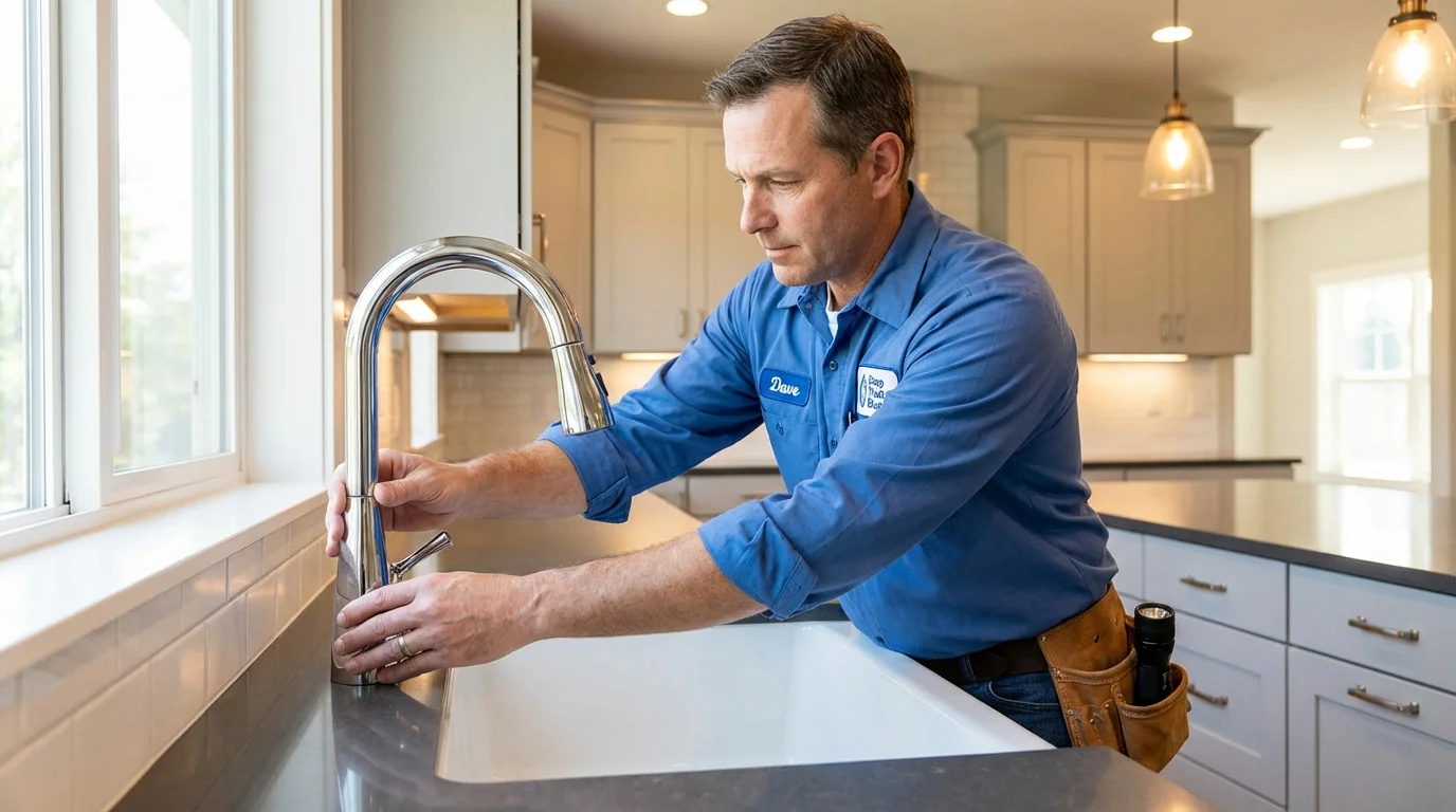 Kitchen faucet installation by Johns Plumbing LLC in Allen